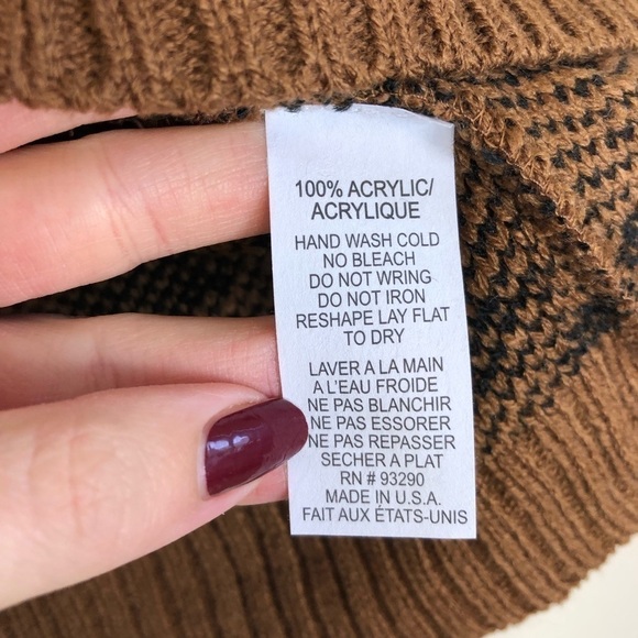 New Cotton Emporium Patterned Turtleneck Sweater in Brown Leopard - Picture 6 of 9